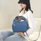 Classic Luxury Shoulder Bag for Women - Nylon, Adjustable Strap, view 4