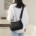 Classic Luxury Shoulder Bag for Women - Nylon, Adjustable Strap, view 5