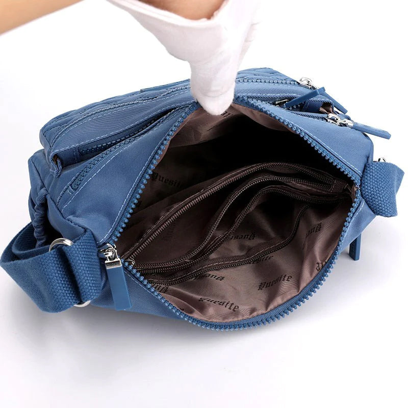 Classic Luxury Shoulder Bag for Women - Nylon, Adjustable Strap, view 8