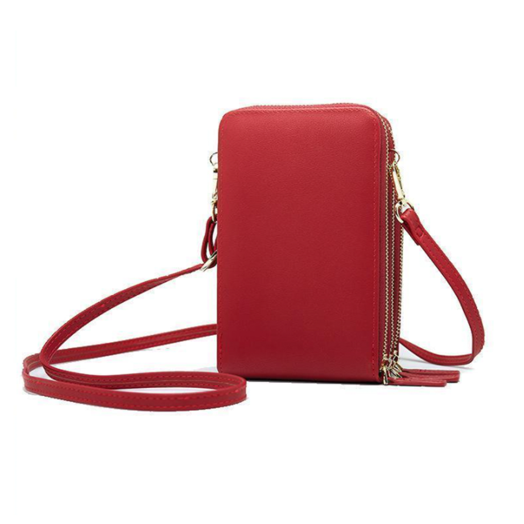 Leather Phone Purse for Women - Triple Lock, Fits Most Smartphones, view 4