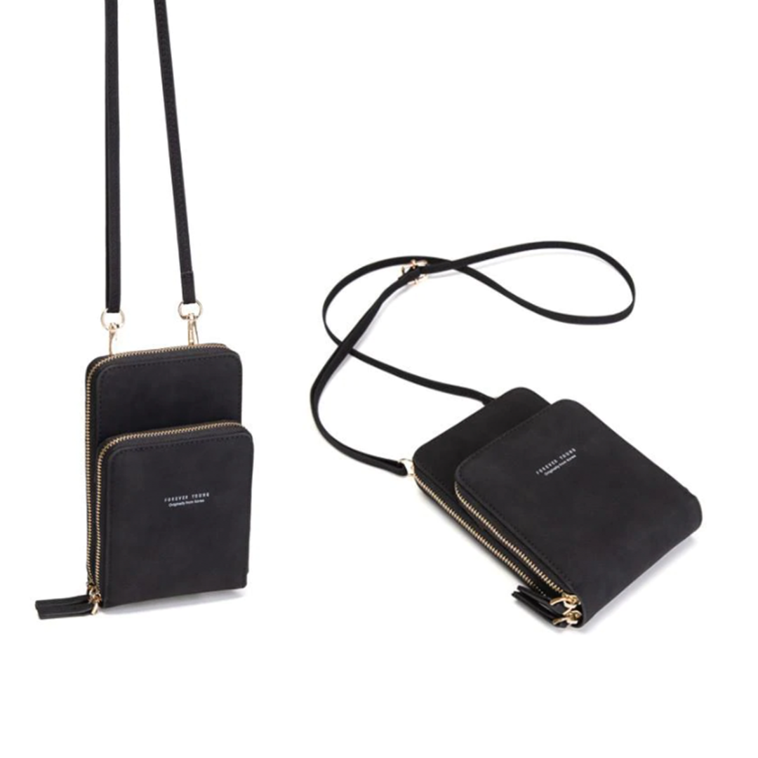 Leather Phone Purse for Women - Triple Lock, Fits Most Smartphones, view 6