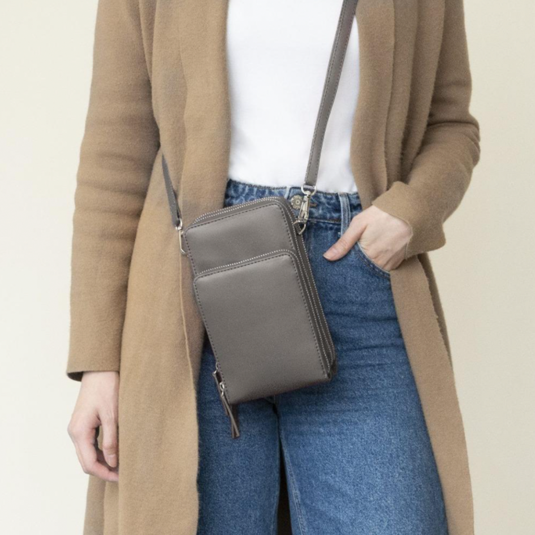 Leather Phone Purse for Women - Triple Lock, Fits Most Smartphones, view 9