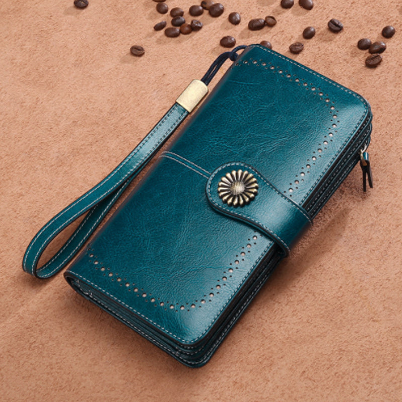 Long Retro Wallet with Large Capacity - PU Polyester, 19.5 x 10.5 cm, view 21