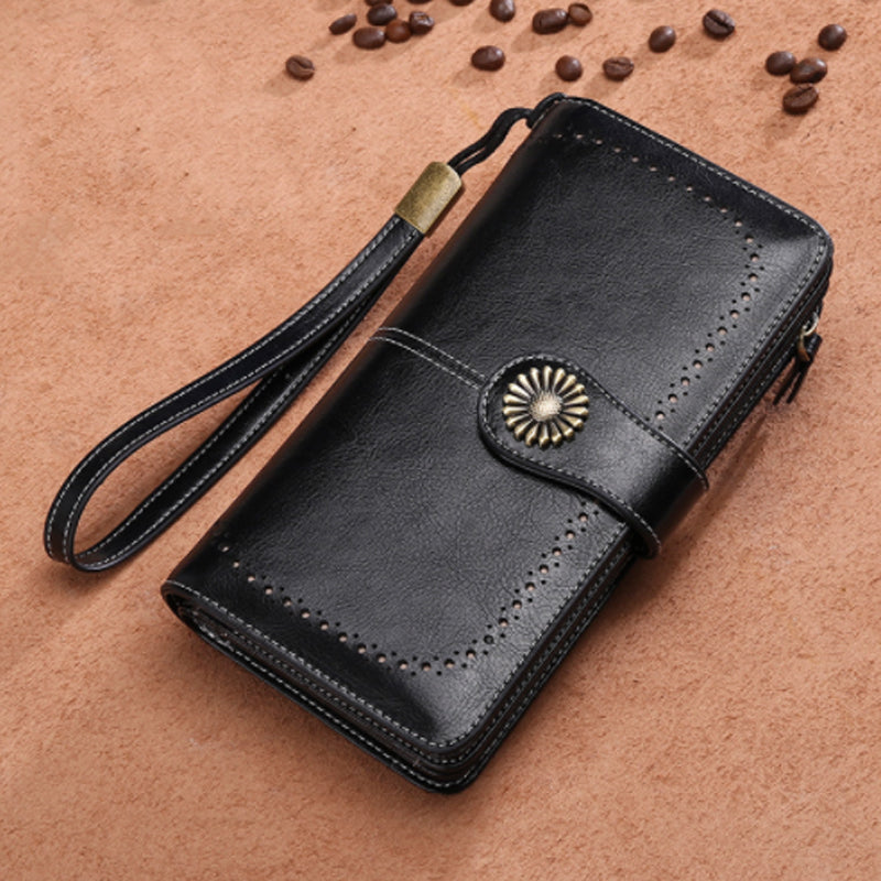 Long Retro Wallet with Large Capacity - PU Polyester, 19.5 x 10.5 cm, view 22