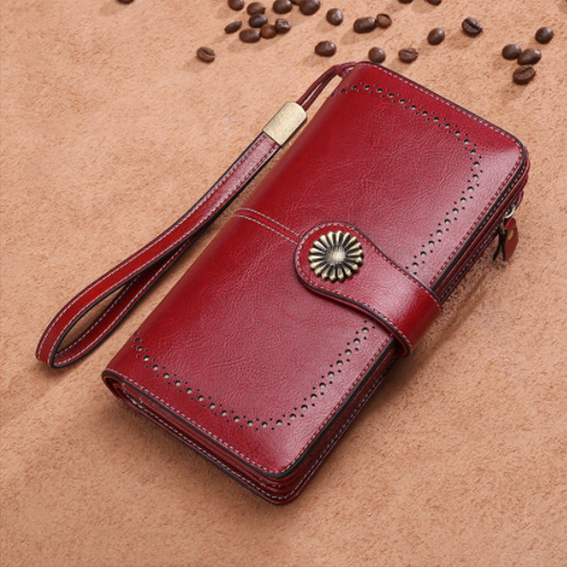 Long Retro Wallet with Large Capacity - PU Polyester, 19.5 x 10.5 cm, view 6