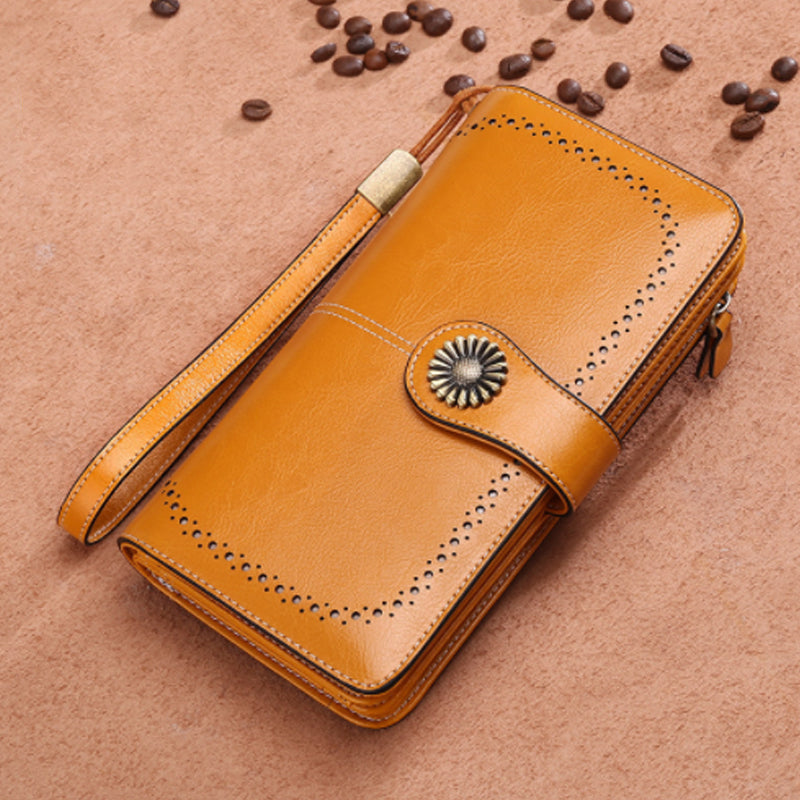 Long Retro Wallet with Large Capacity - PU Polyester, 19.5 x 10.5 cm, view 7