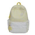 Gingham Pattern Backpack with Polka Dot Accents - Everyday Style, view 5