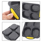 Silicone Burger Bun Baking Mold - Non-Stick, Heat Resistant, 6-Piece, view 3