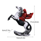 Banksy Flower Thrower & Balloon Girl Resin Sculptures, 0.8 kg Each