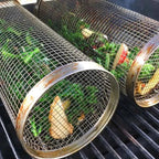 Stainless Steel Rolling Grill Basket for BBQ - 360° Rotation, 20 x 9 cm, view 3