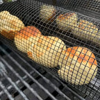 Stainless Steel Rolling Grill Basket for BBQ - 360° Rotation, 20 x 9 cm, view 4