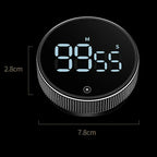 Baseus Magnetic Digital Countdown Timer, Black Glossy
