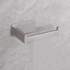 Stainless Steel Toilet Paper Holder for Bathroom - No Drill, Moisture Resistant, view 2
