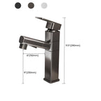 Bathroom Vessel Faucet with Swivel Spout and Pull-Out Spray Head - Black, view 14