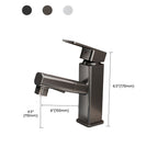 Bathroom Vessel Faucet with Swivel Spout and Pull-Out Spray Head - Black, view 19