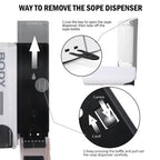 Wall-mounted Shower Dispenser for Bathroom - 350ml Capacity, view 12