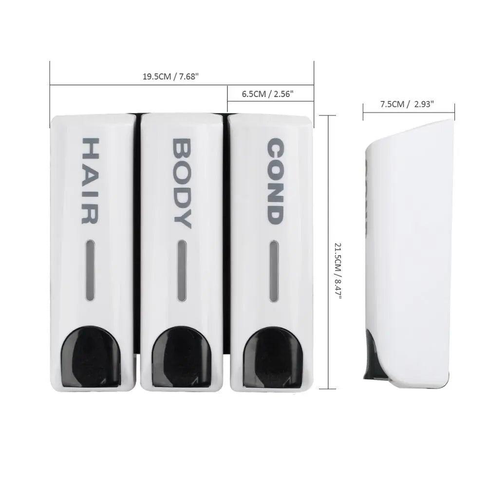 Wall-mounted Shower Dispenser for Bathroom - 350ml Capacity, view 23