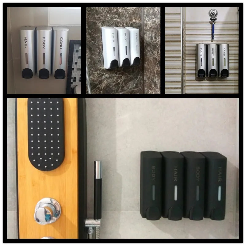Wall-mounted Shower Dispenser for Bathroom - 350ml Capacity, view 24