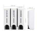 Wall-mounted Shower Dispenser for Bathroom - 350ml Capacity, view 25