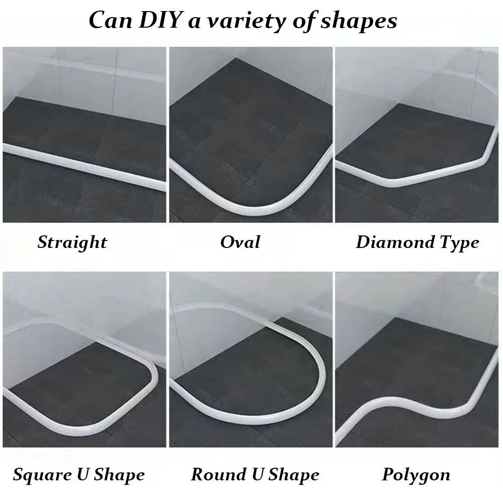 Silicone Shower Barrier for Bathroom - Water-Resistant, Flexible, view 11