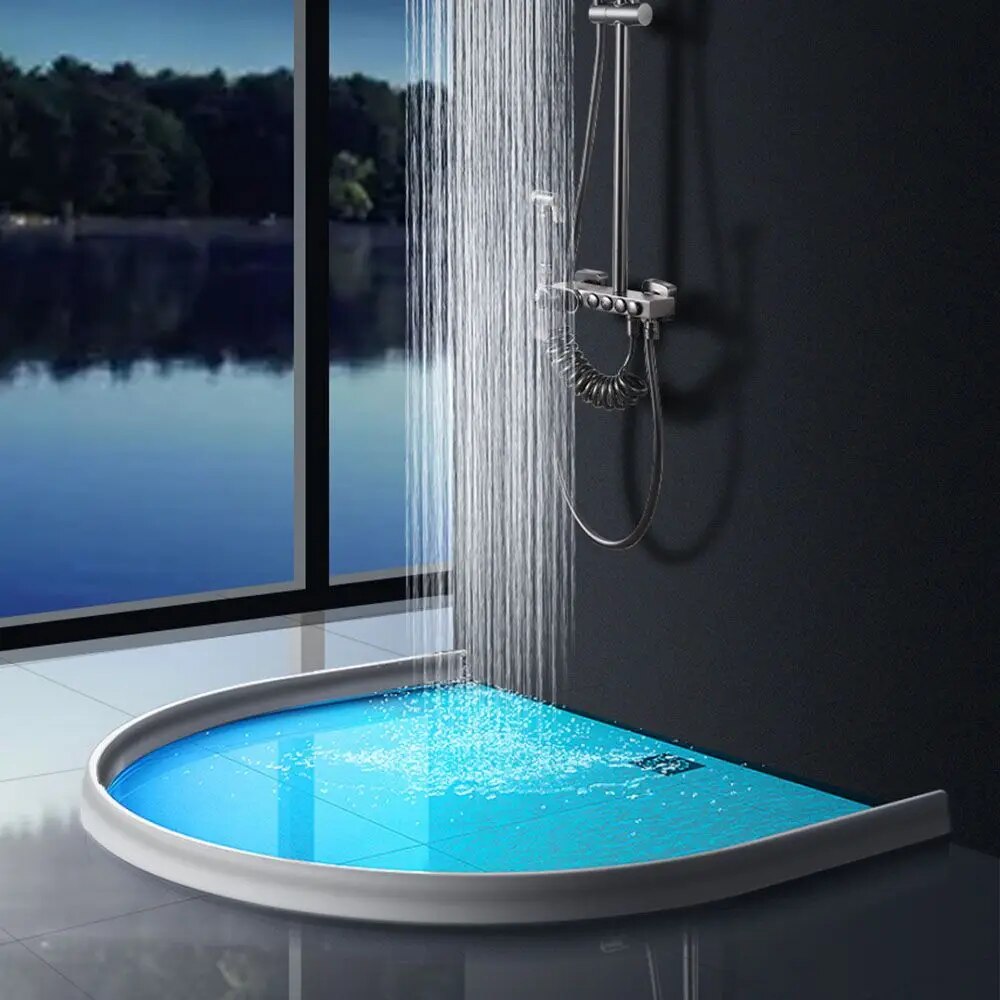 Silicone Shower Barrier for Bathroom - Water-Resistant, Flexible, view 4