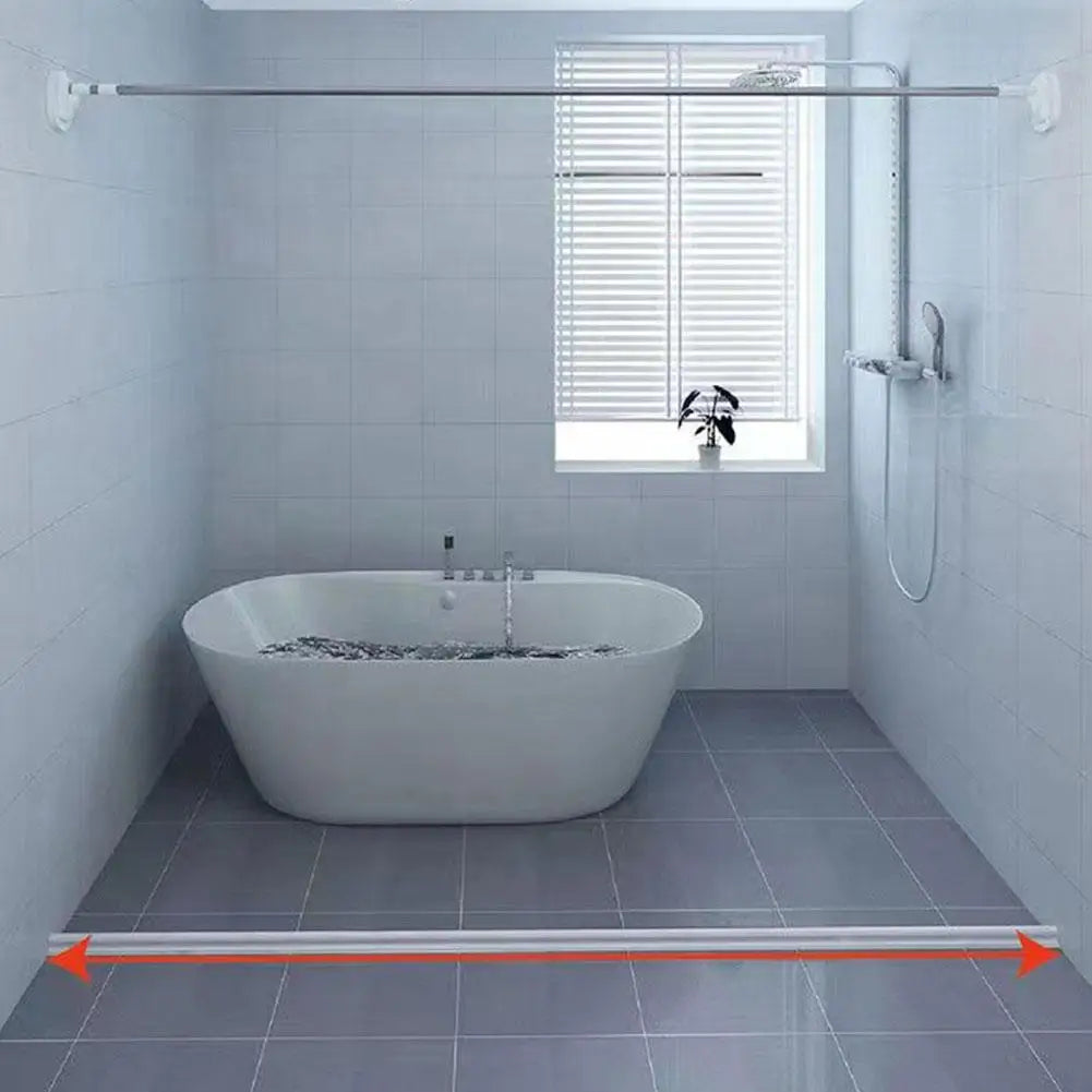 Silicone Shower Barrier for Bathroom - Water-Resistant, Flexible, view 6