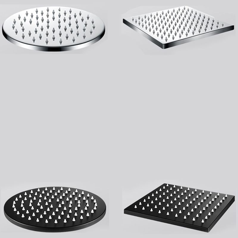 304 Stainless Steel Ceiling Mounted Shower Head - Large Sizes, Black Silver, view 21