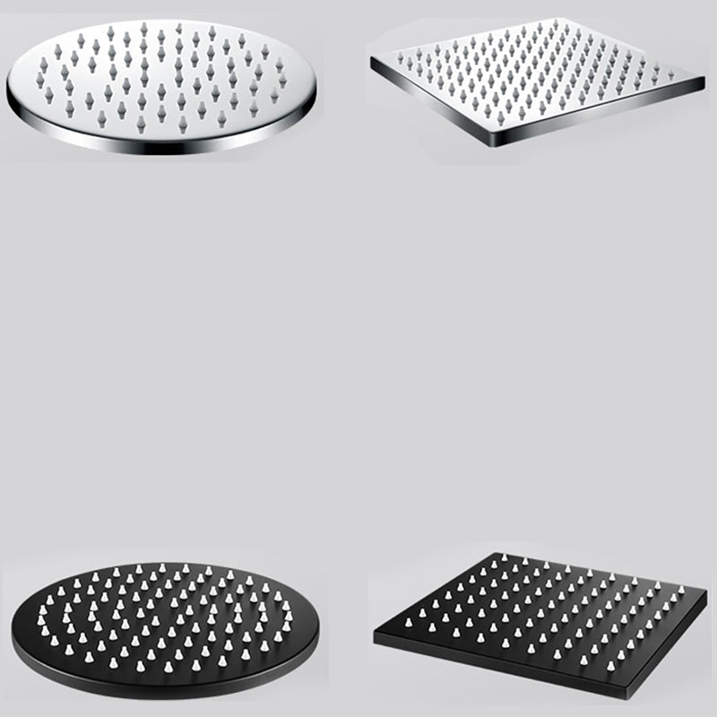 304 Stainless Steel Ceiling Mounted Shower Head - Large Sizes, Black Silver, view 23