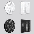 304 Stainless Steel Ceiling Mounted Shower Head - Large Sizes, Black Silver, view 25
