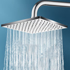 304 Stainless Steel Ceiling Mounted Shower Head - Large Sizes, Black Silver, view 3