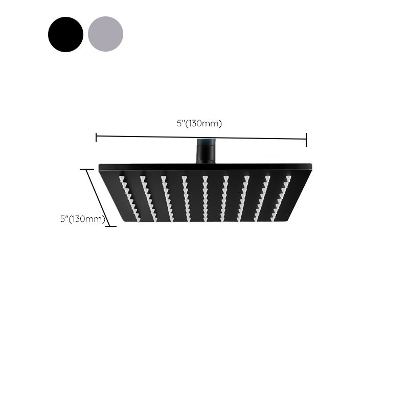 304 Stainless Steel Ceiling Mounted Shower Head - Large Sizes, Black Silver, view 32