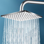 304 Stainless Steel Ceiling Mounted Shower Head - Large Sizes, Black Silver, view 7
