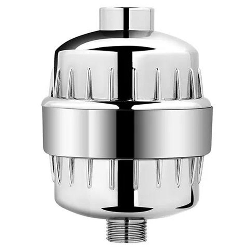 Modern Fixed Shower Head for Bathroom - 4-Inch Round, Silver, Wall-Mounted, view 3