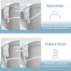 Ultra-Thin Bidet Attachment for Toilet - Dual Spray, 0.19" Slim Design, view 5