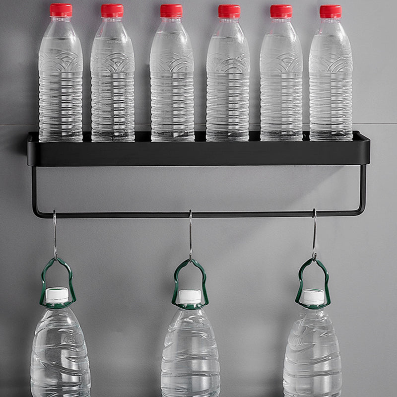 Matt Black Stainless Steel Bathroom Set - 1 or 2 Piece Bath Rack, 30-60 cm, view 13