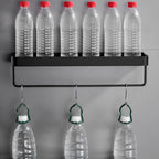 Matt Black Stainless Steel Bathroom Set - 1 or 2 Piece Bath Rack, 30-60 cm, view 13