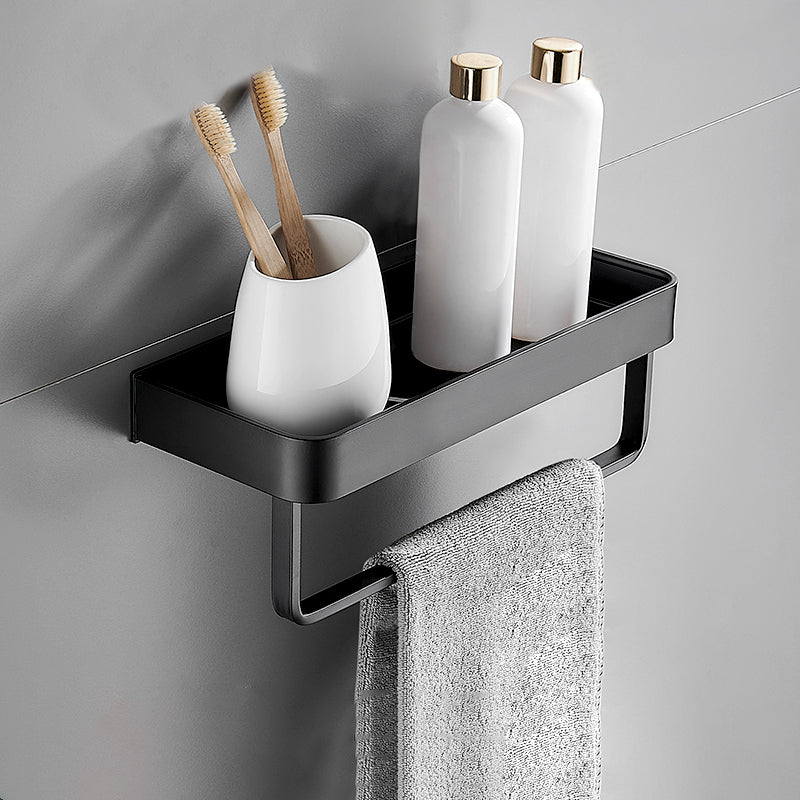 Matt Black Stainless Steel Bathroom Set - 1 or 2 Piece Bath Rack, 30-60 cm, view 19