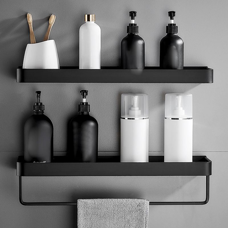 Matt Black Stainless Steel Bathroom Set - 1 or 2 Piece Bath Rack, 30-60 cm, view 23