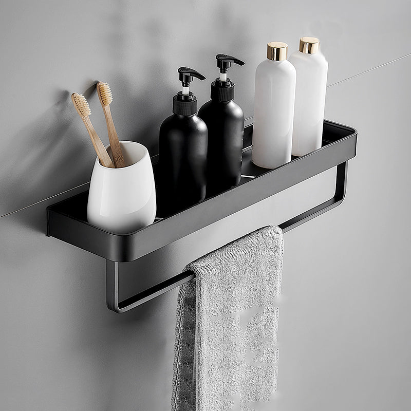 Matt Black Stainless Steel Bathroom Set - 1 or 2 Piece Bath Rack, 30-60 cm, view 24