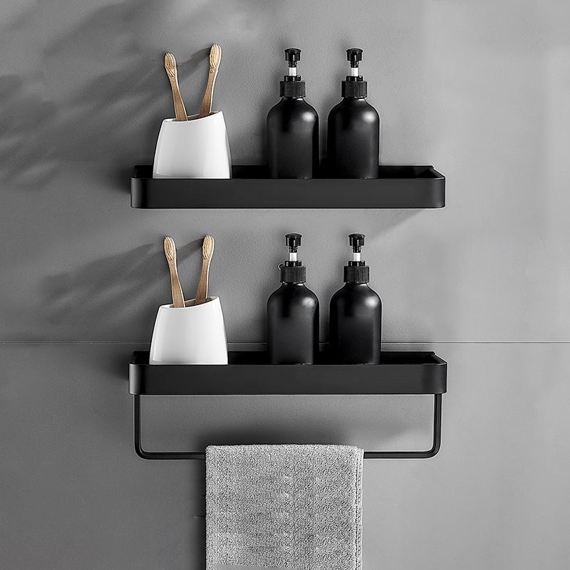 Matt Black Stainless Steel Bathroom Set - 1 or 2 Piece Bath Rack, 30-60 cm, view 26
