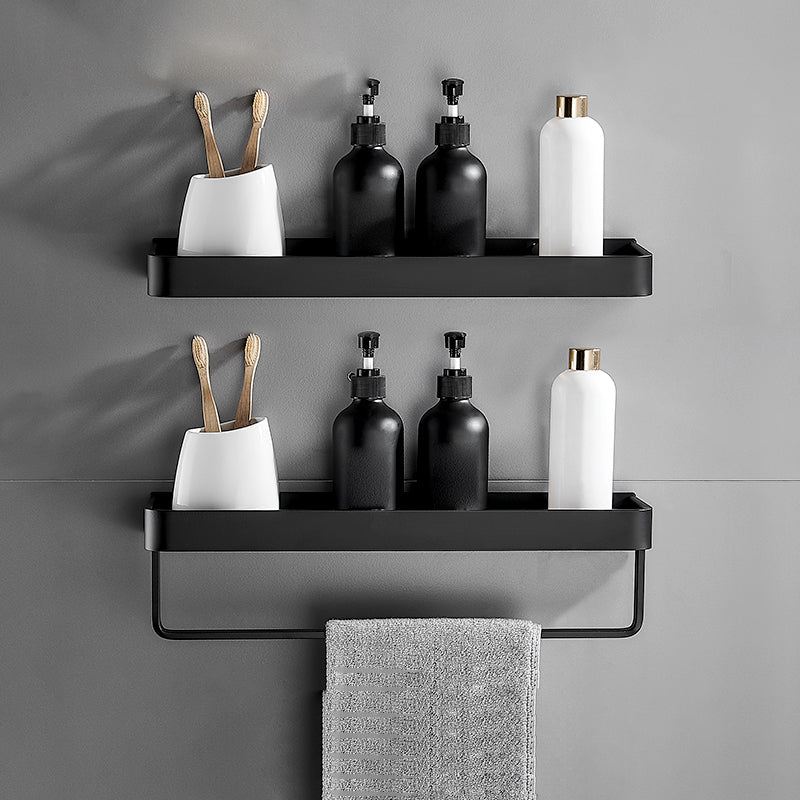 Matt Black Stainless Steel Bathroom Set - 1 or 2 Piece Bath Rack, 30-60 cm, view 27