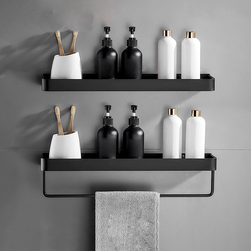 Matt Black Stainless Steel Bathroom Set - 1 or 2 Piece Bath Rack, 30-60 cm, view 28