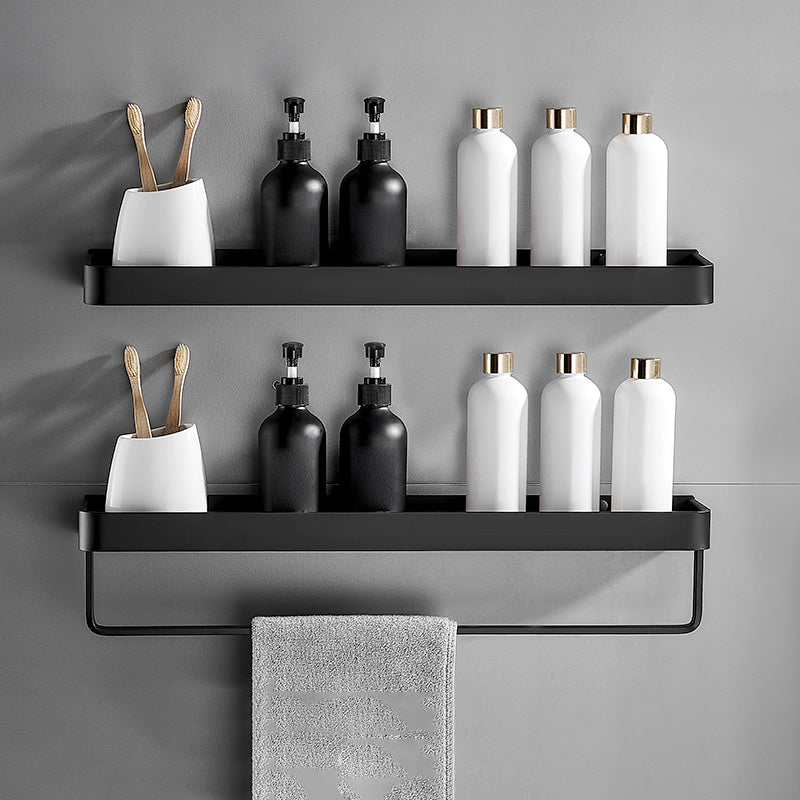 Matt Black Stainless Steel Bathroom Set - 1 or 2 Piece Bath Rack, 30-60 cm, view 29
