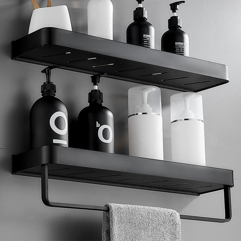 Matt Black Stainless Steel Bathroom Set - 1 or 2 Piece Bath Rack, 30-60 cm, view 33