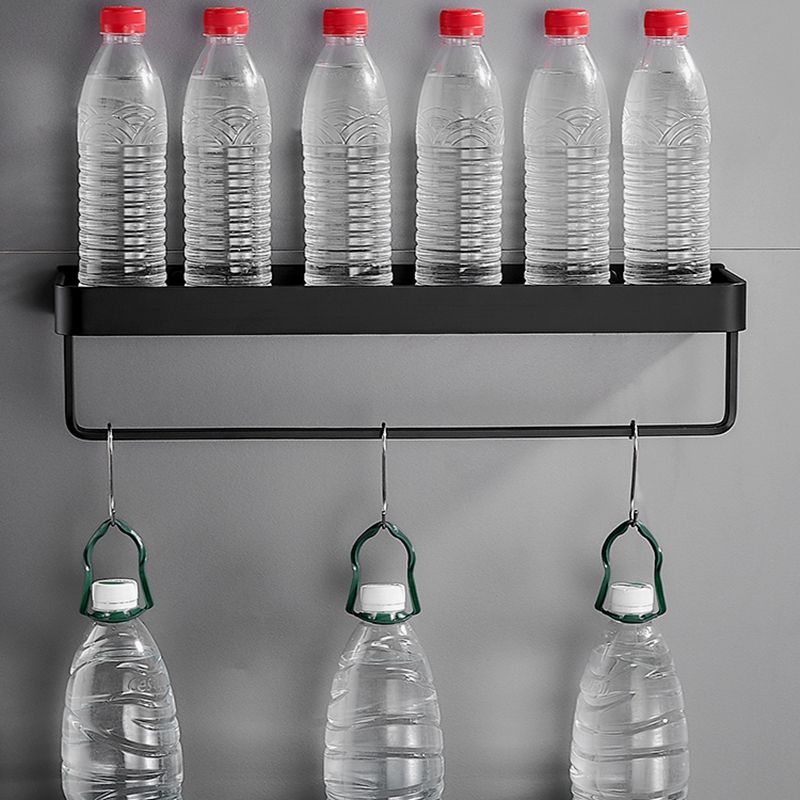 Matt Black Stainless Steel Bathroom Set - 1 or 2 Piece Bath Rack, 30-60 cm, view 35