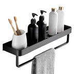 Matt Black Stainless Steel Bathroom Set - 1 or 2 Piece Bath Rack, 30-60 cm, view 6