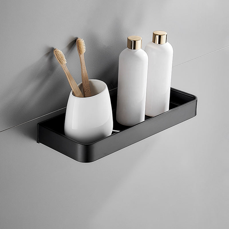 Matt Black Stainless Steel Bathroom Set - 1 or 2 Piece Bath Rack, 30-60 cm
