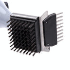 BBQ Vapor Cleaner Brush with Stainless Steel Bristles for Grill Grates