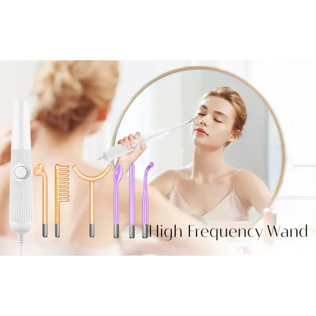 Professional High-Frequency Facial Wand for Anti-Ageing - 6 Applicators, view 4