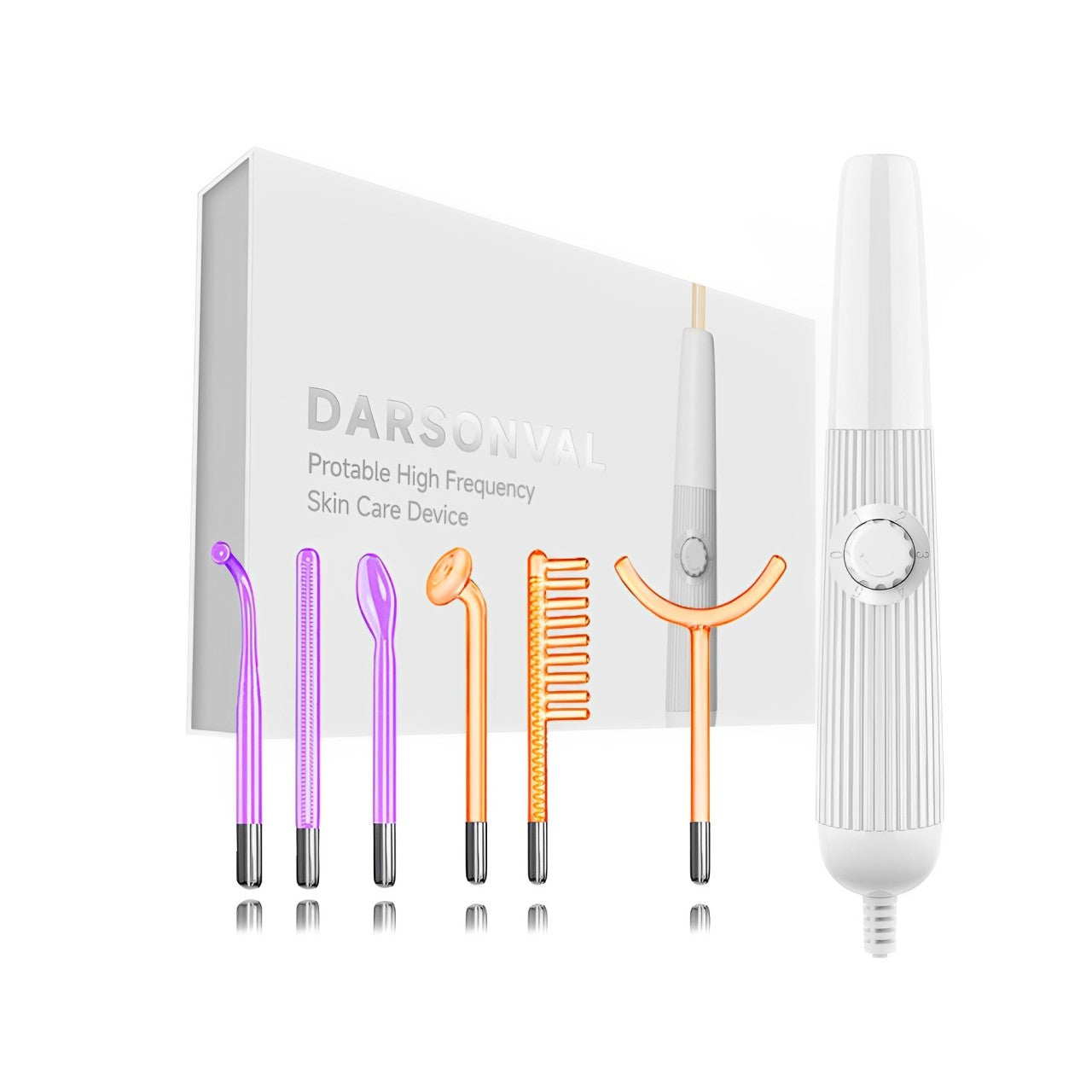 Professional High-Frequency Facial Wand for Anti-Ageing - 6 Applicators
